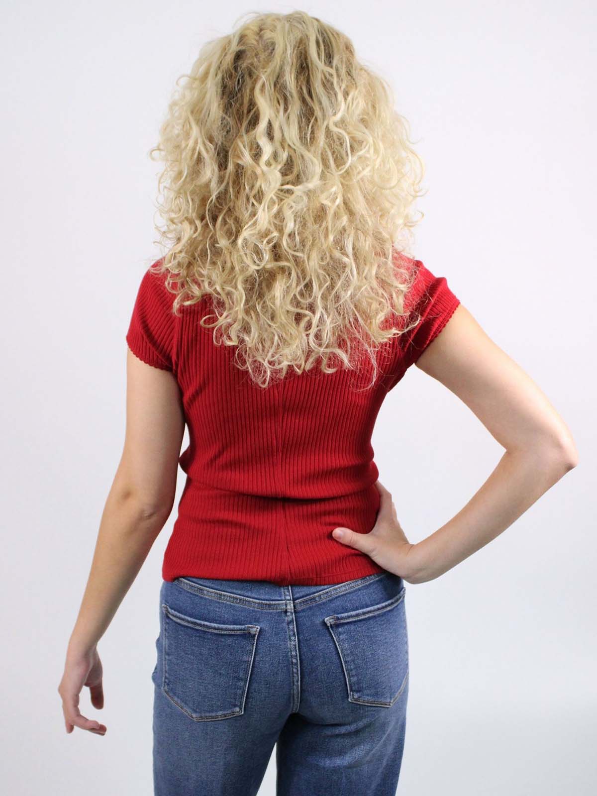 Free People Most Wanted Cardi Red