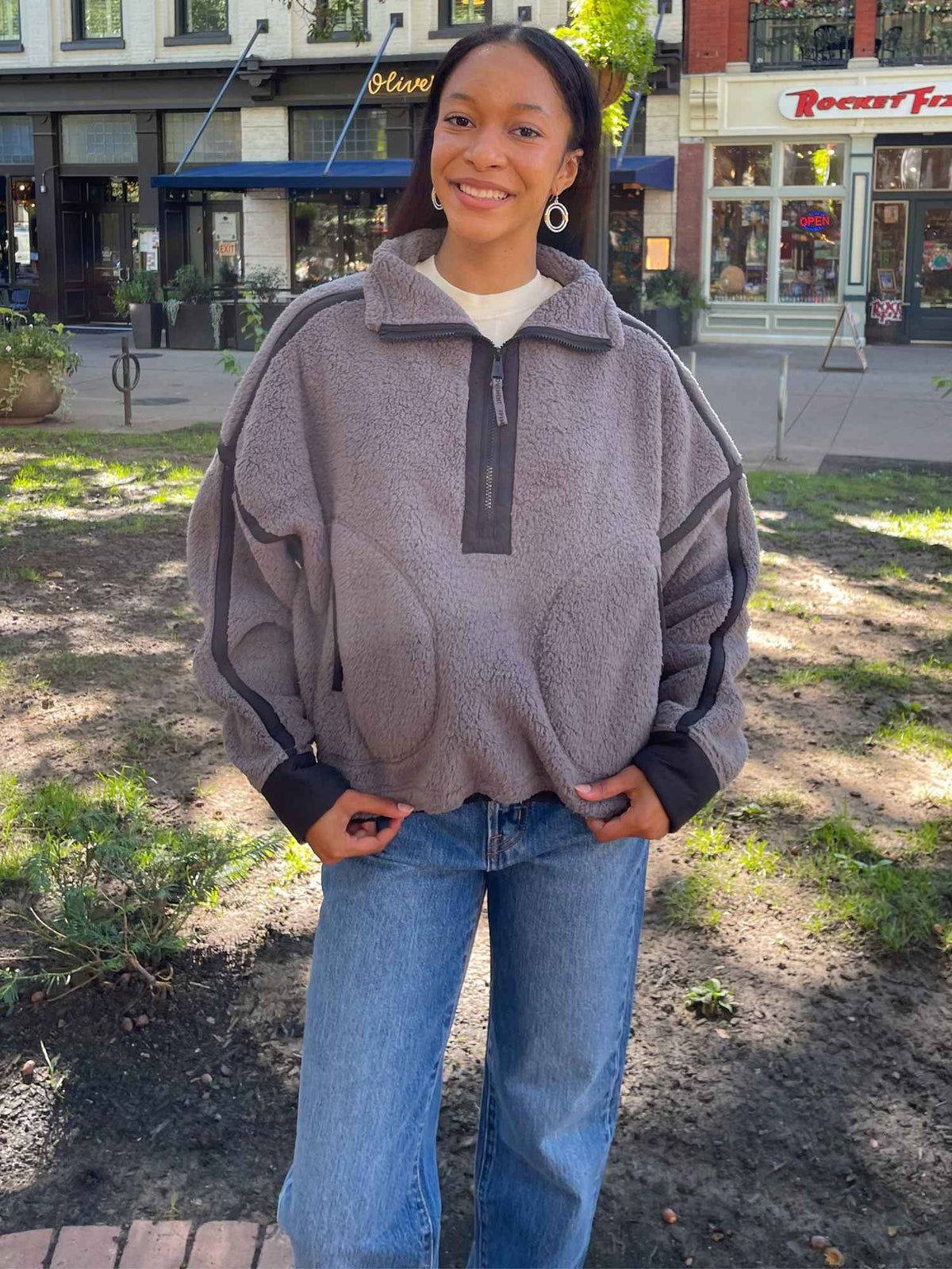 Free People Movement Mountain High Half Zip Fleece