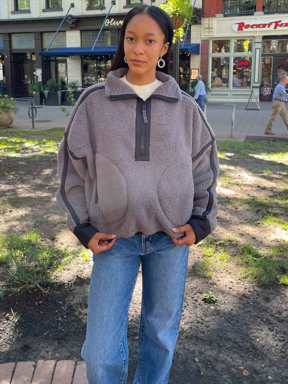 Free People Movement Mountain High Half Zip Fleece