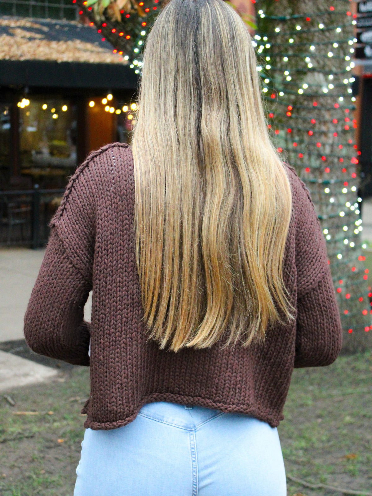 Free People Opal Rollneck Knit Sweater chicory coffee