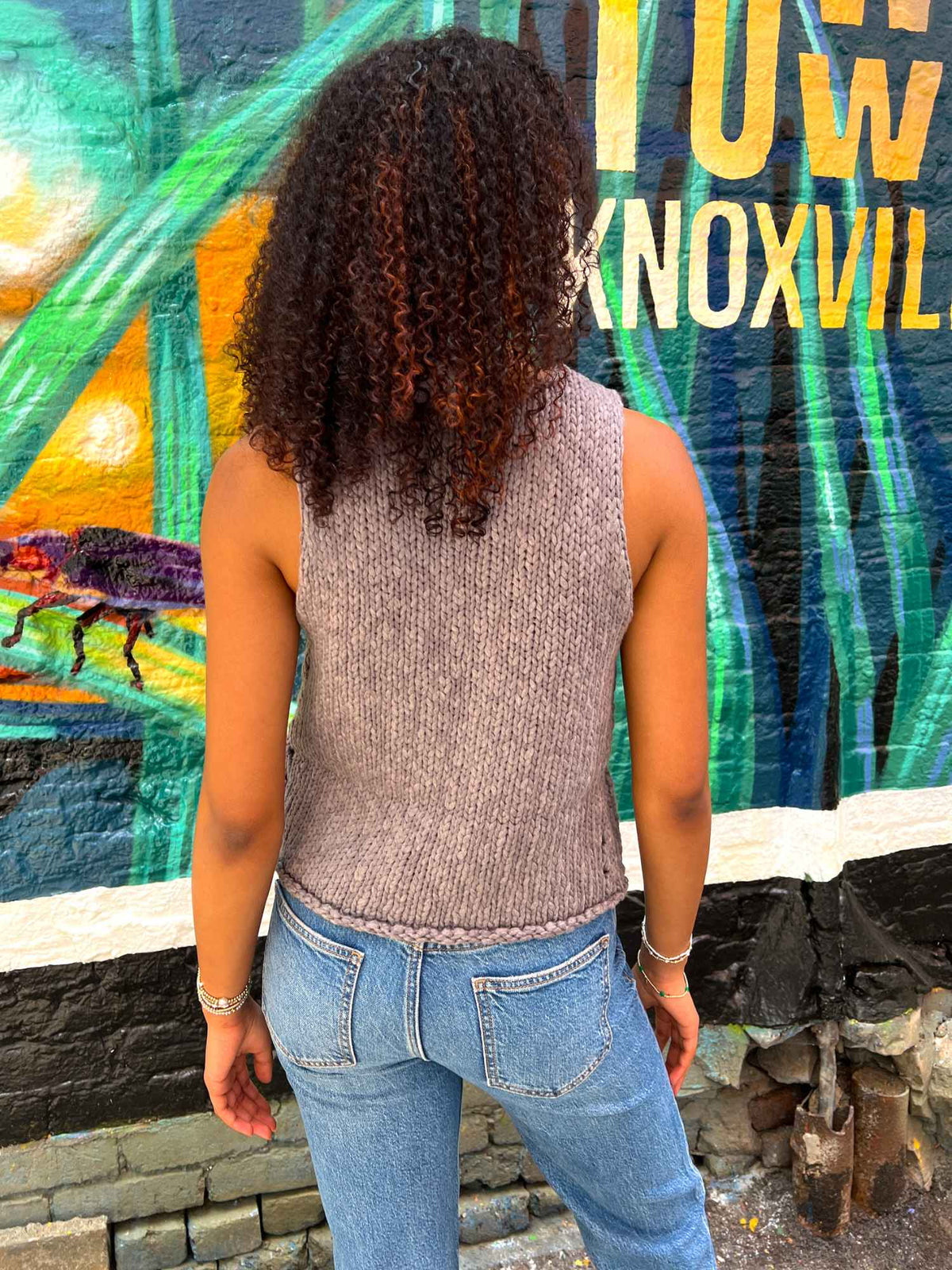 Free People Opal Knit Tank Steel Gray