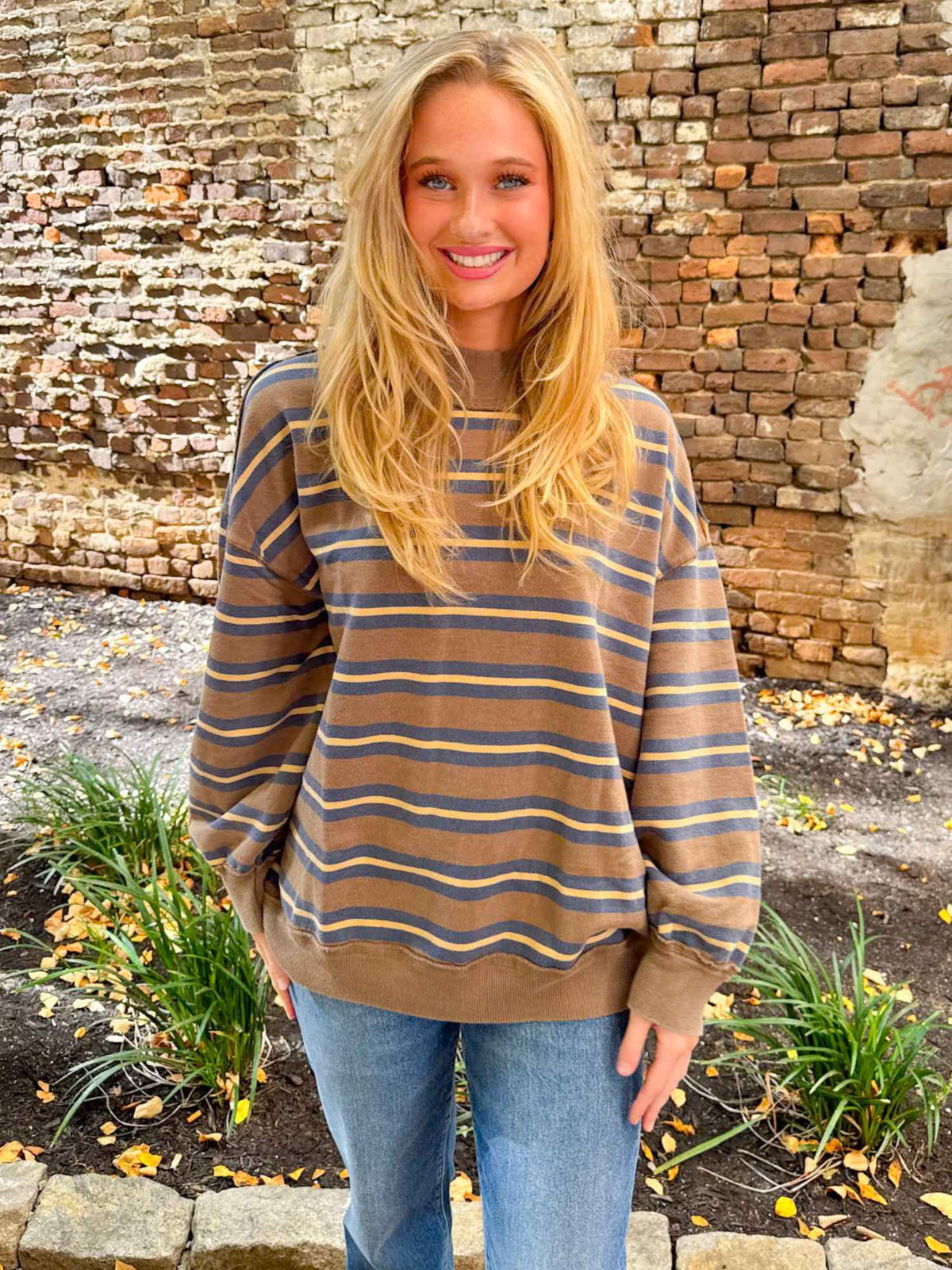 We The Free Palm Spring Striped Pullover