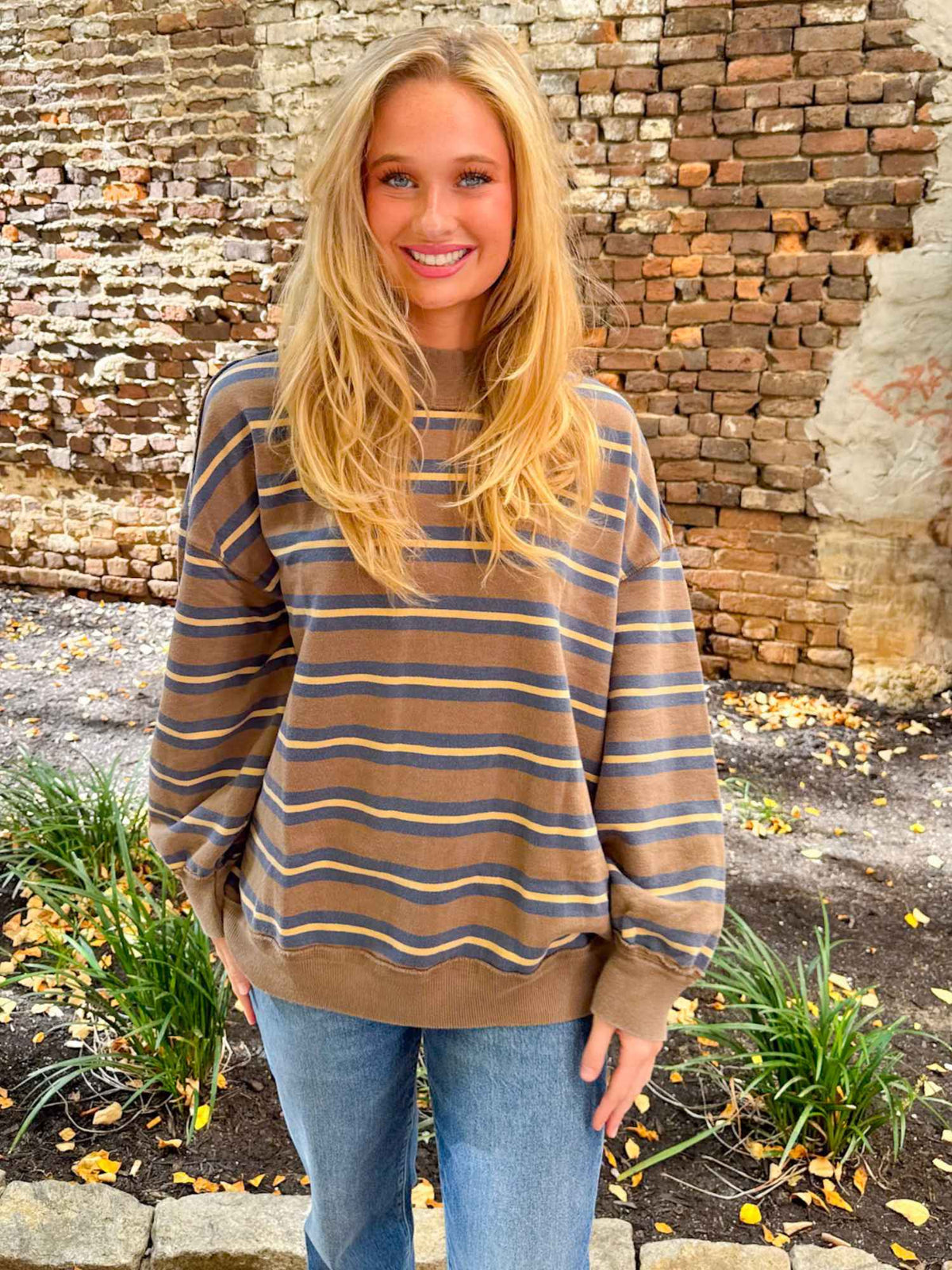 We The Free Palm Spring Striped Pullover