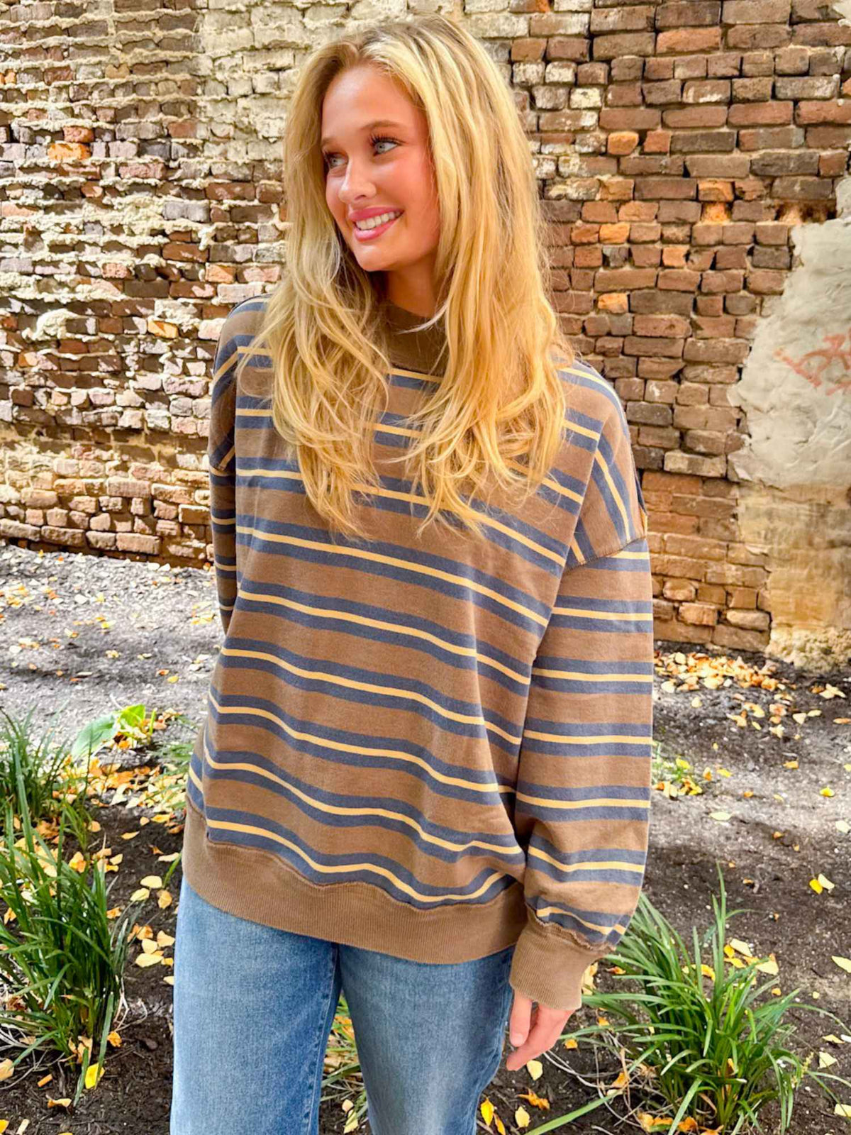 We The Free Palm Spring Striped Pullover