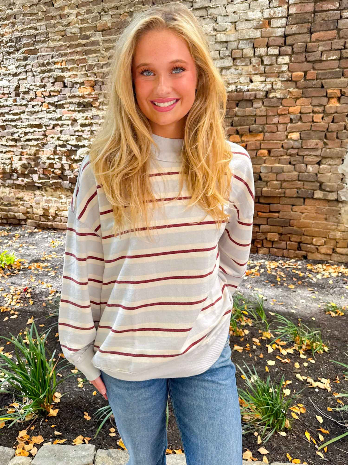 We The Free Palm Spring Striped Pullover