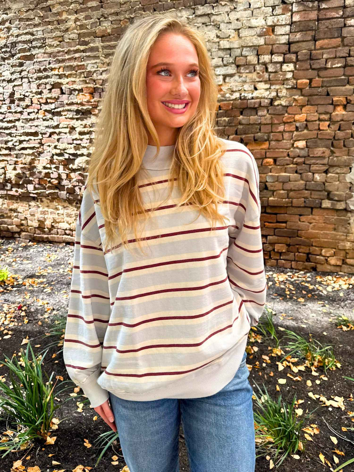 We The Free Palm Spring Striped Pullover