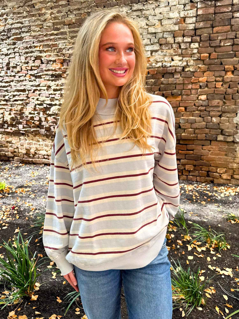 We The Free Palm Spring Striped Pullover