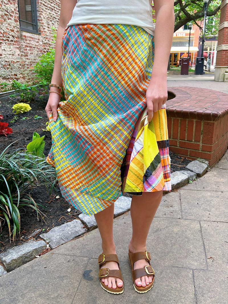 Free People Rivoli Midi Skirt Pop Combo