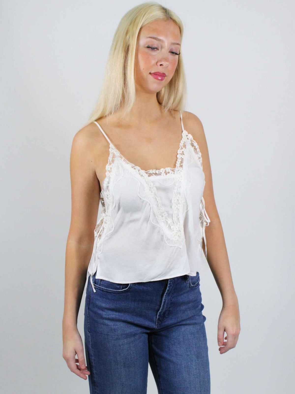 Free People Someone You Like Cami Clean Ivory