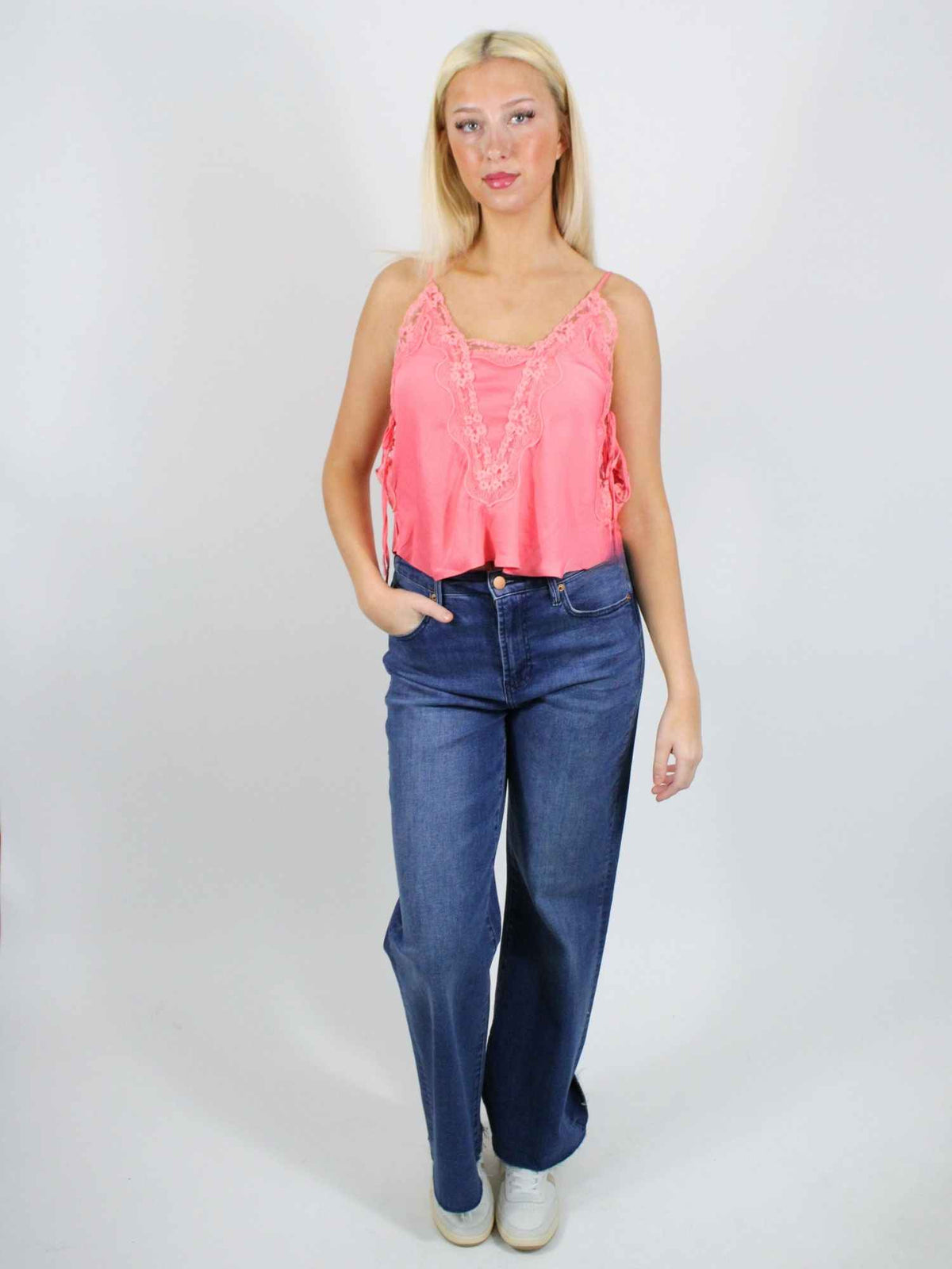 Free People Someone You Like Cami Conch Shell Pink