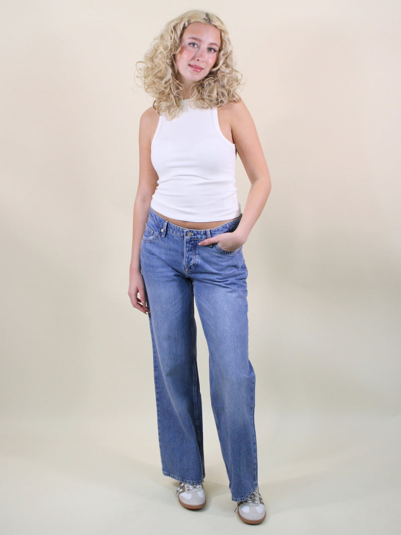 Free People Tennessee Low Rise Boyfriend Jeans outlaw full model