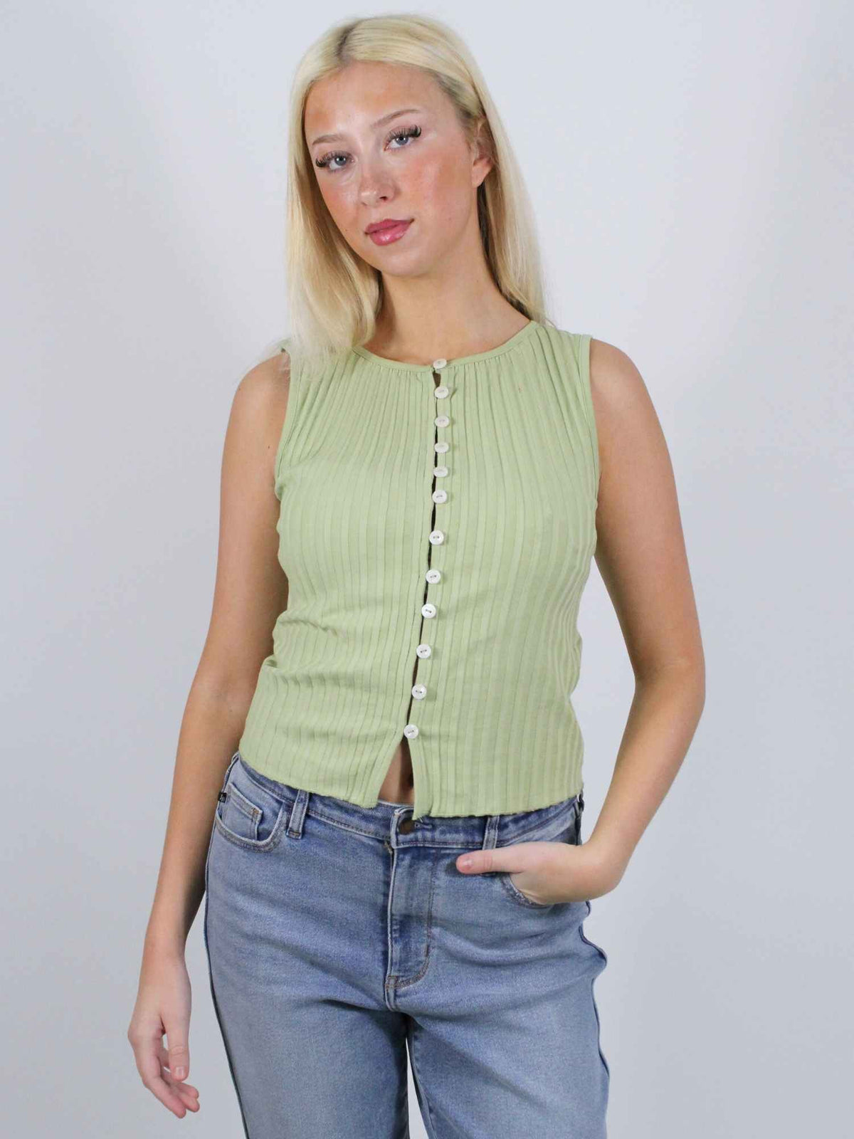 Free People Tilly Vest Weeping Willow