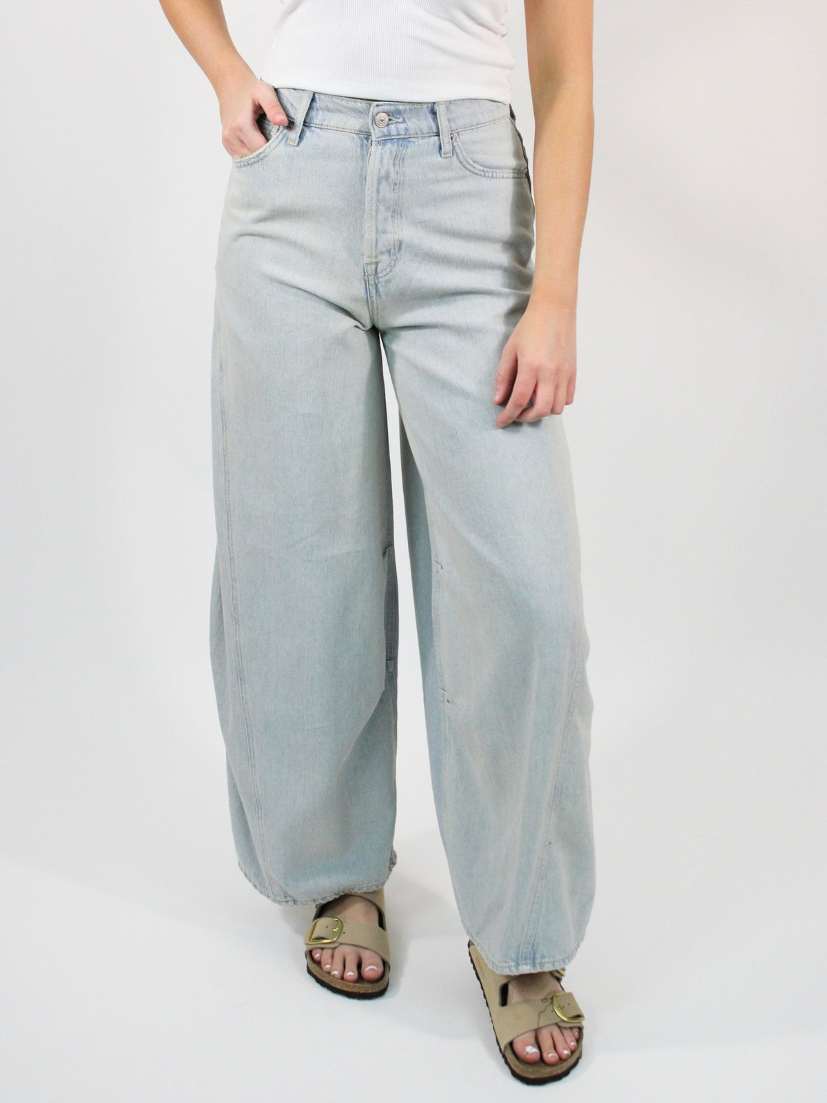 Free People Westward Denim Jeans Fade Into You 