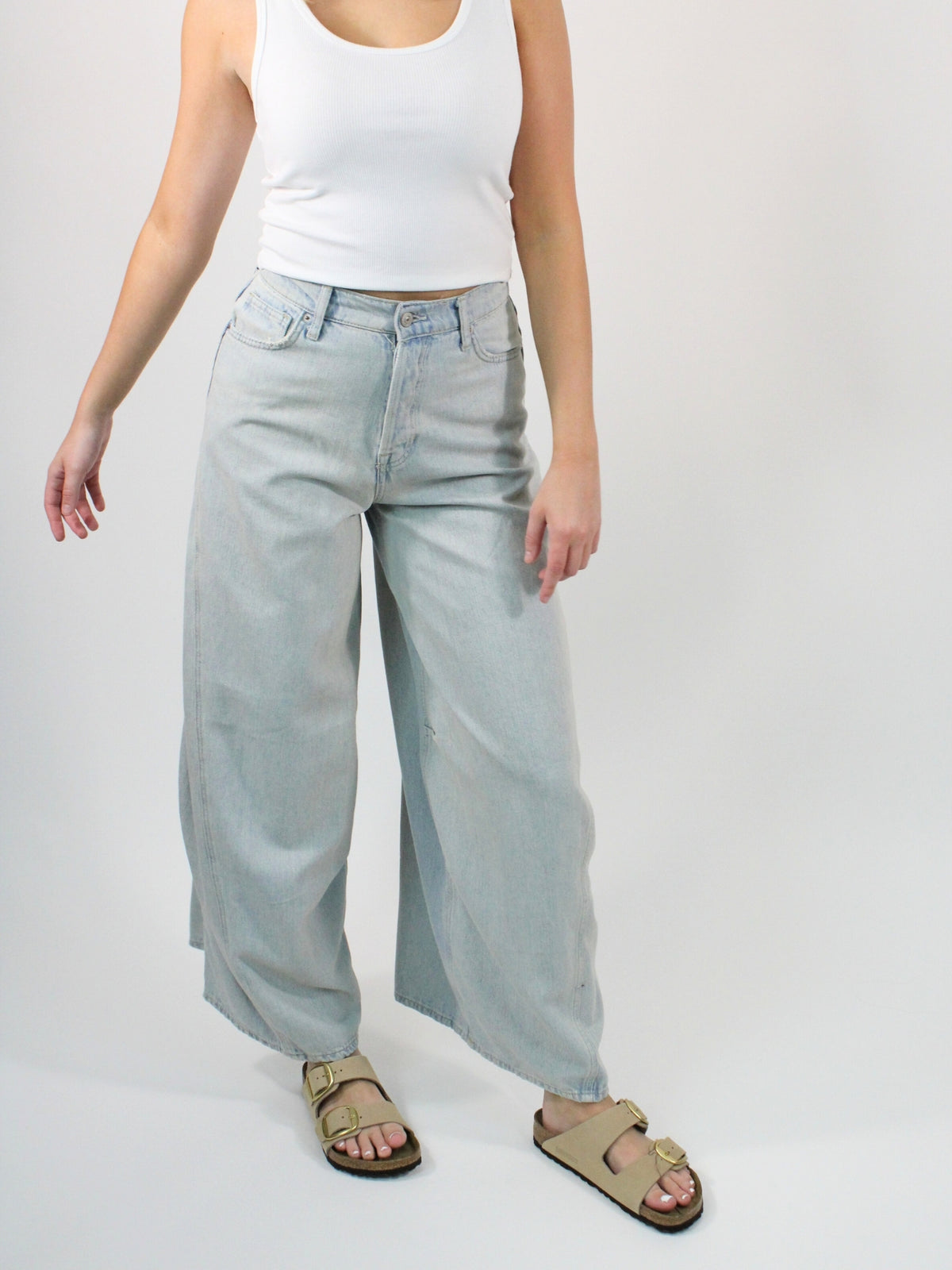 Free People Westward Denim Jeans Fade Into You 