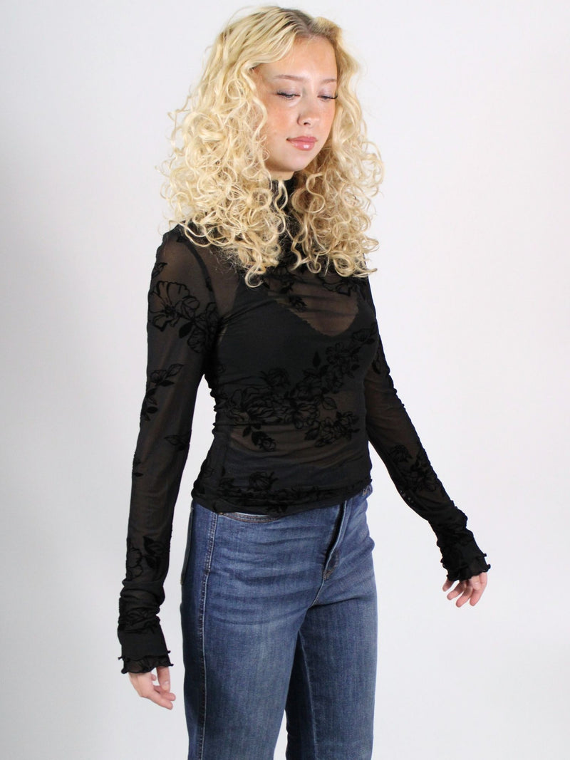 Free People You Decide Long Sleeve Black