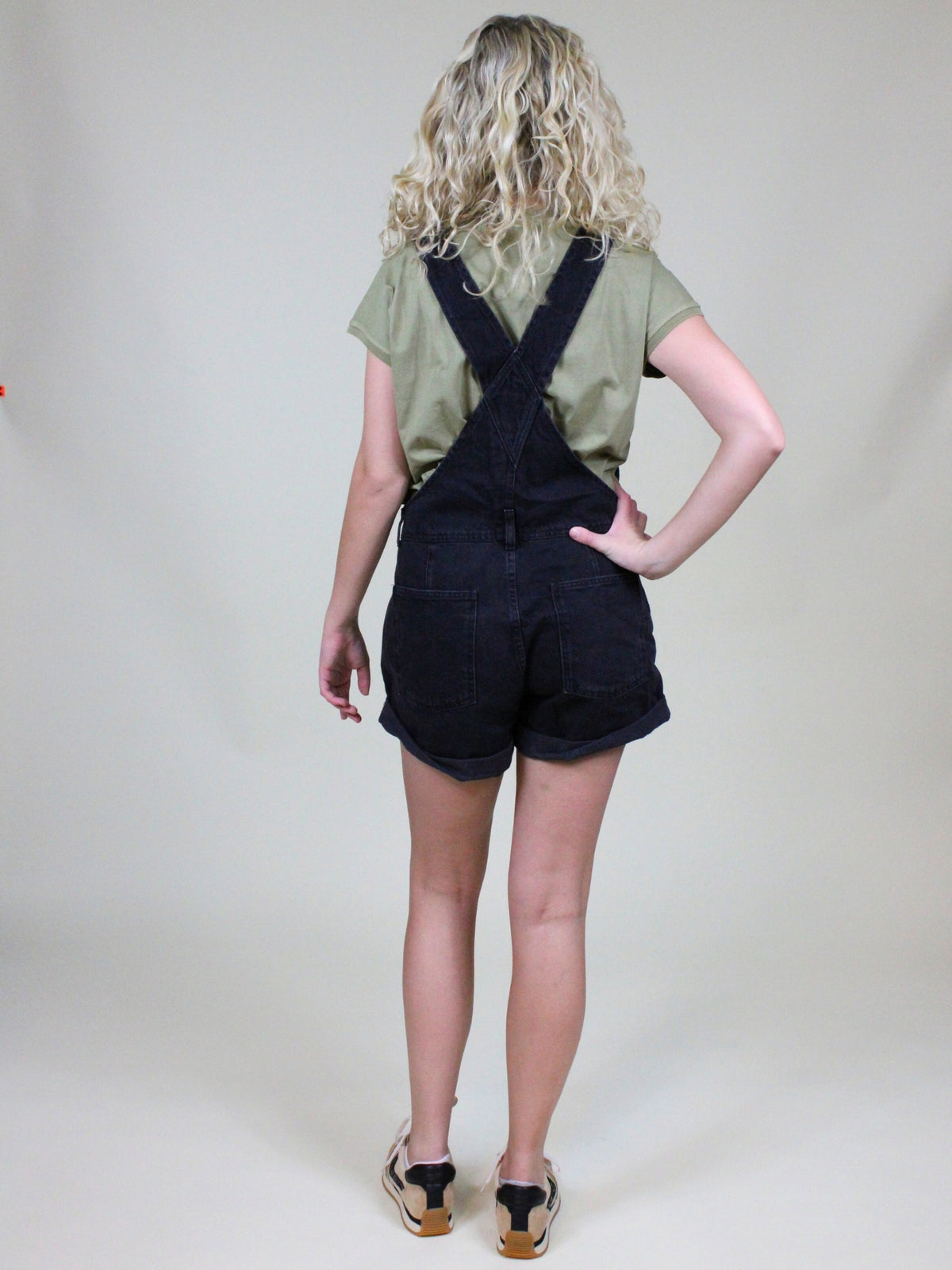 free people ziggy shortall in mineral black-back