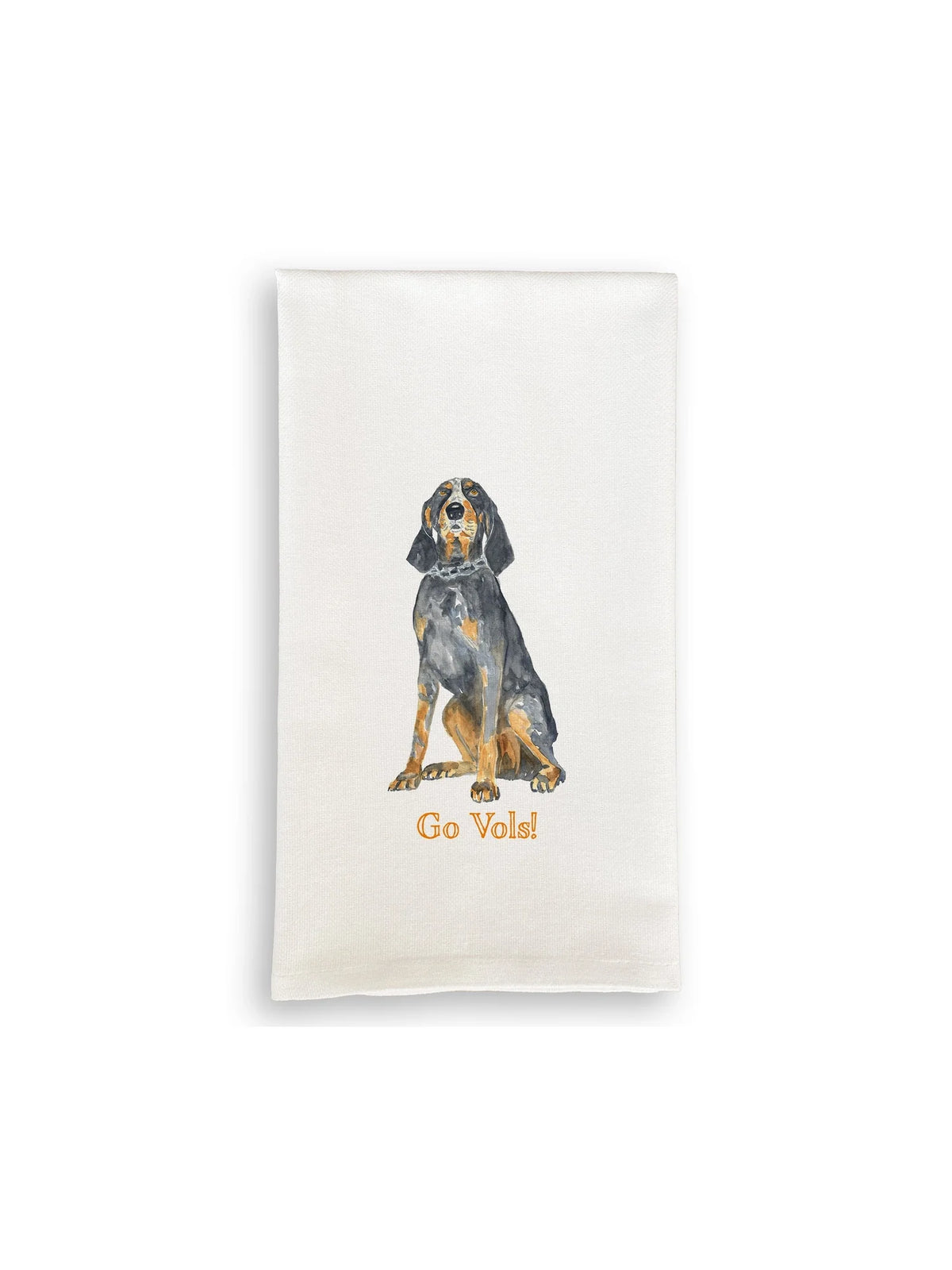 French Graffiti Tennessee Coon Hound Go Vols Tea Towel