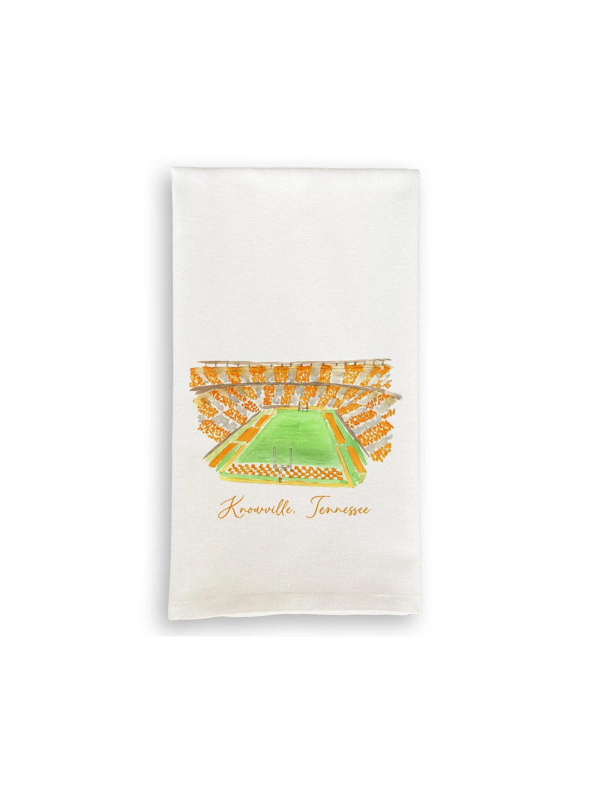 French Graffiti Knoxville Tennessee Neyland Stadium Tea Towel