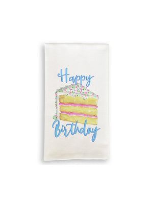 French Graffiti Today Is Your Birthday Tea Towel