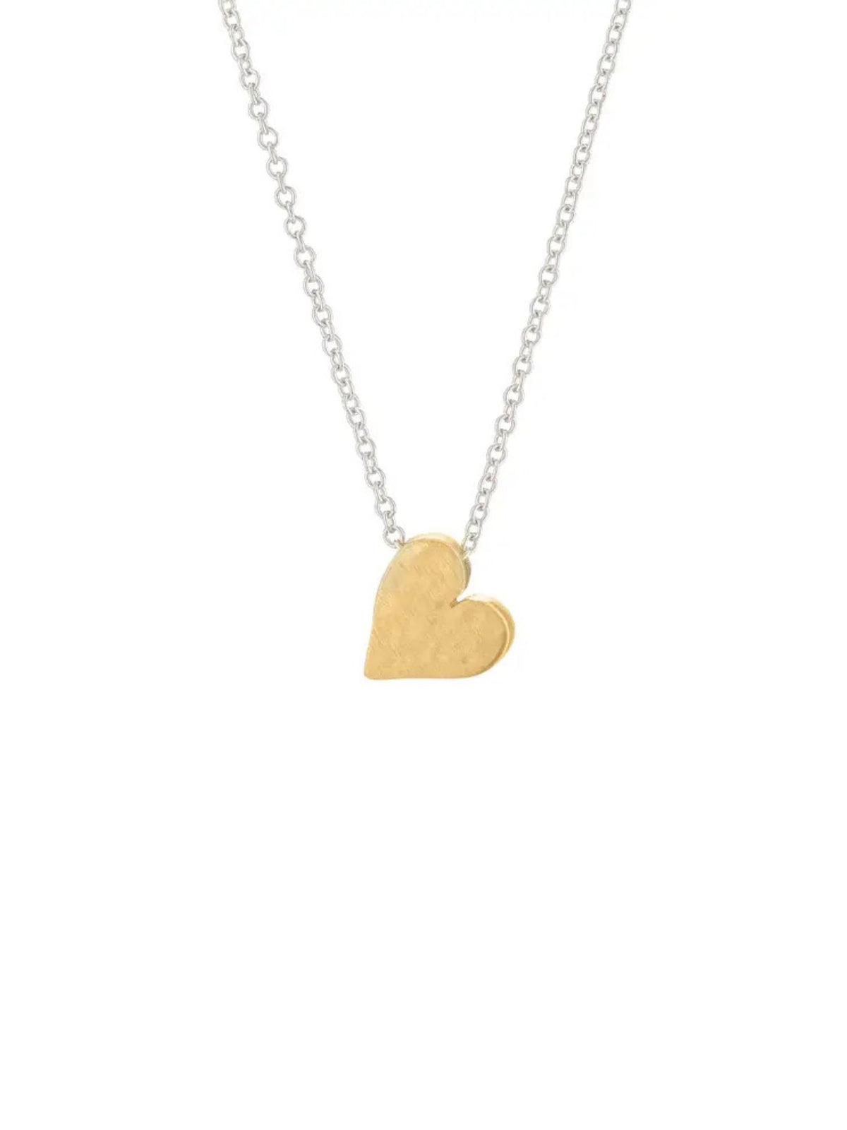 16" Tiny Mighty Gold Heart Necklace
