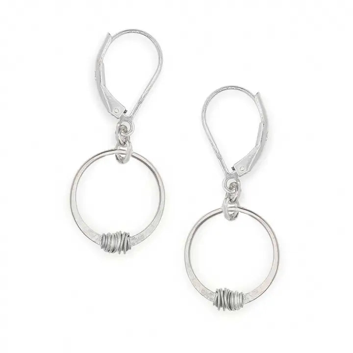 Silver Stitch Earrings