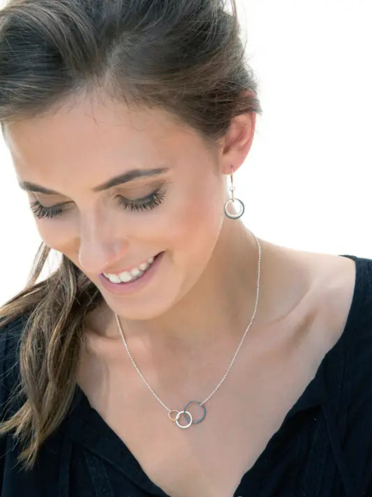 16" Storied 3-Ring Necklace