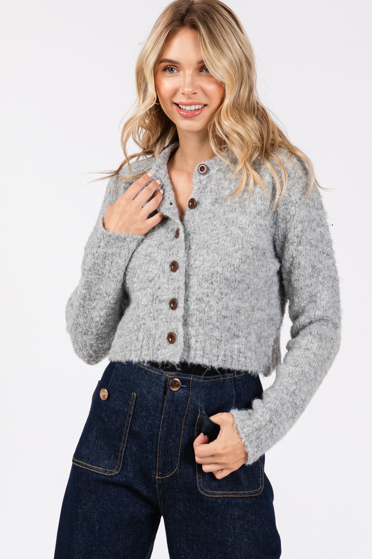 Autumn Fog Fuzzy Cardigan