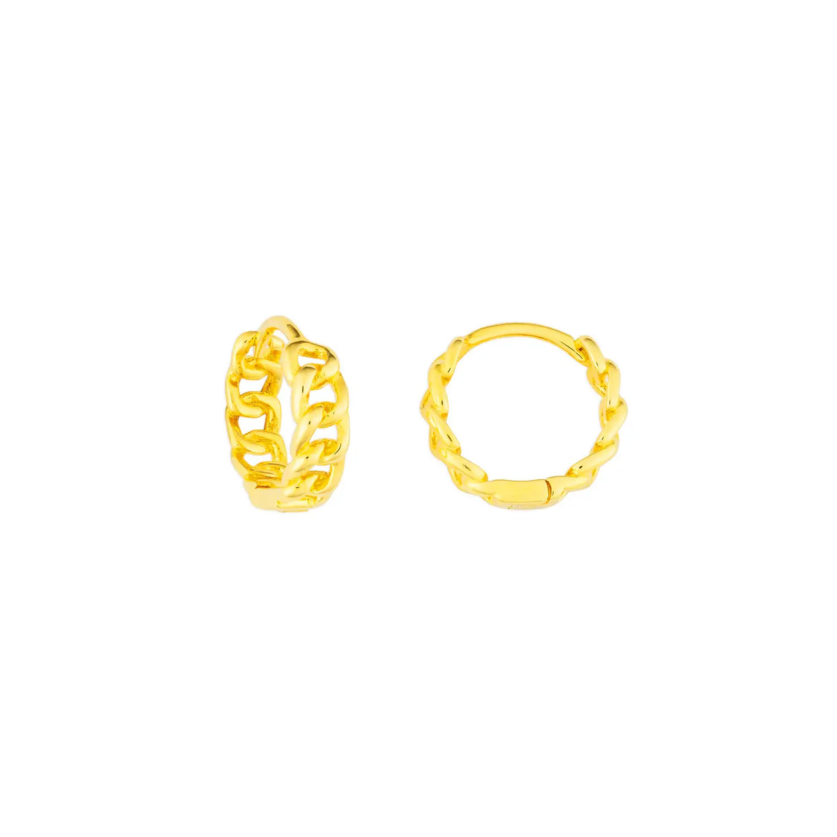 FYB Jewelry Corinne Huggie Hoop Earrings Gold-Plated