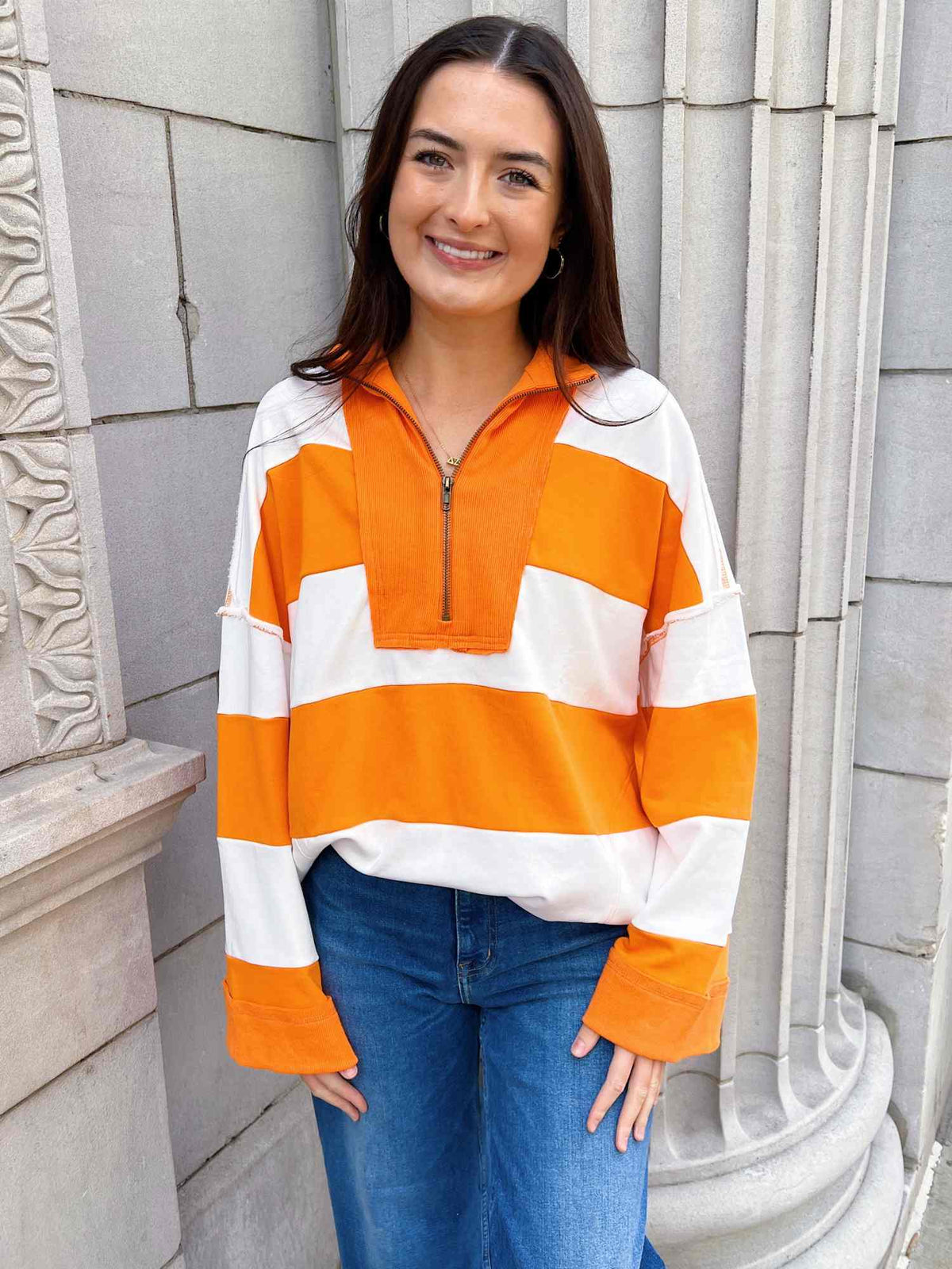 Game Day Classic Tennessee Stripe Pullover