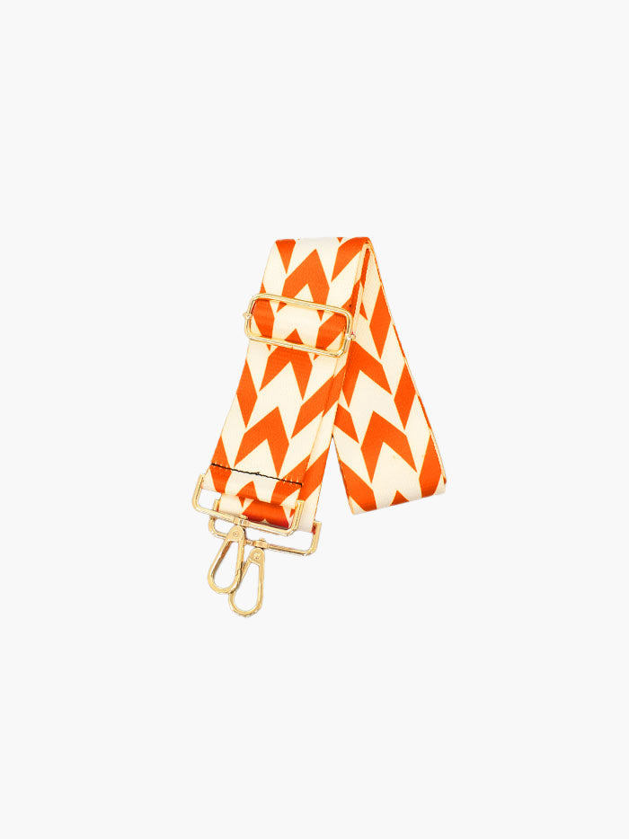 game day orange and white chevron pattern bag strap tennessee vols