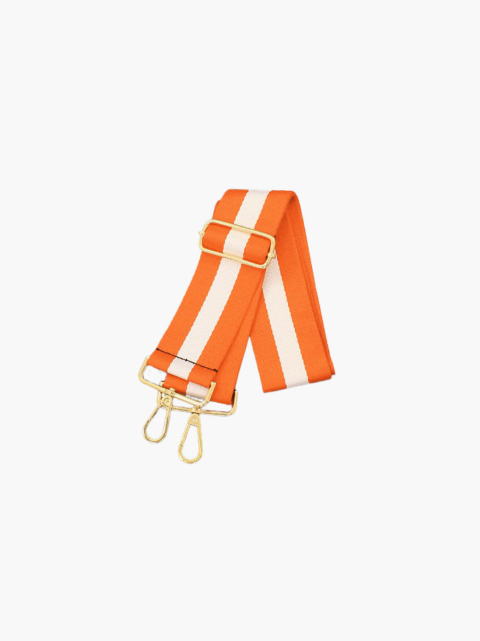 game day orange and white striped bag strap for tennessee vols game daya