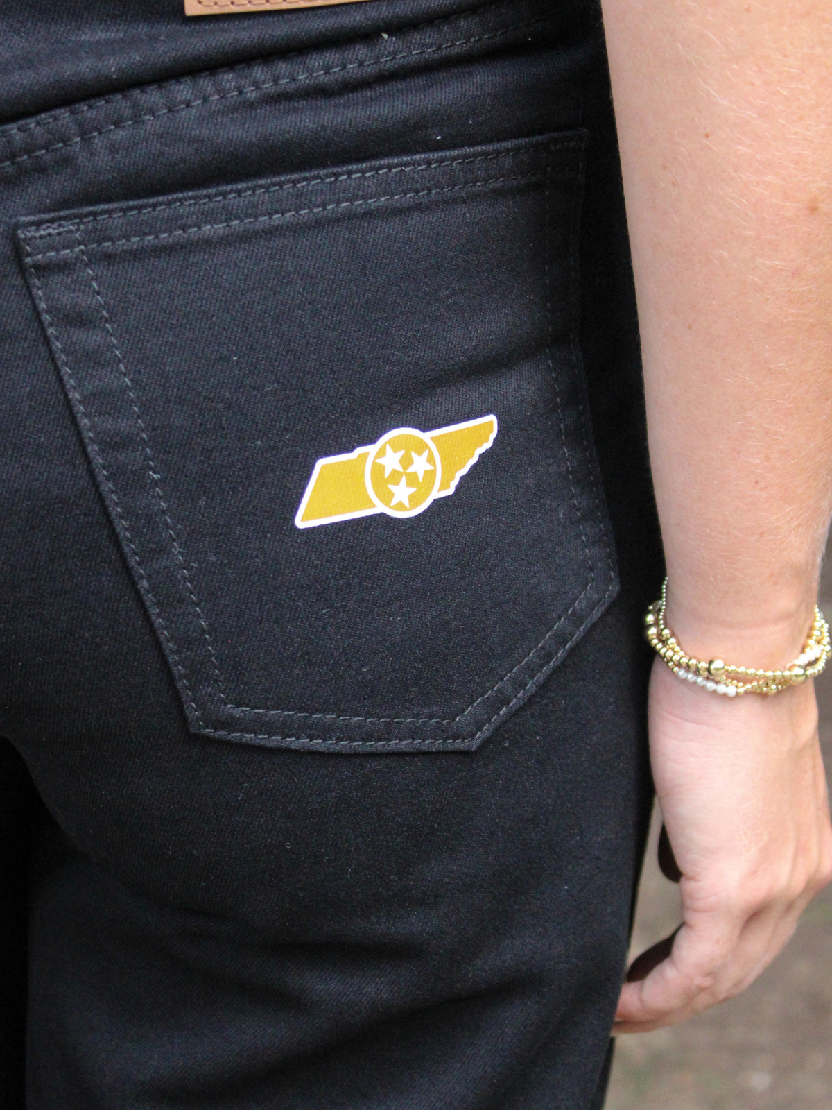 Tennessee Alpha Bling Wide Leg Jeans