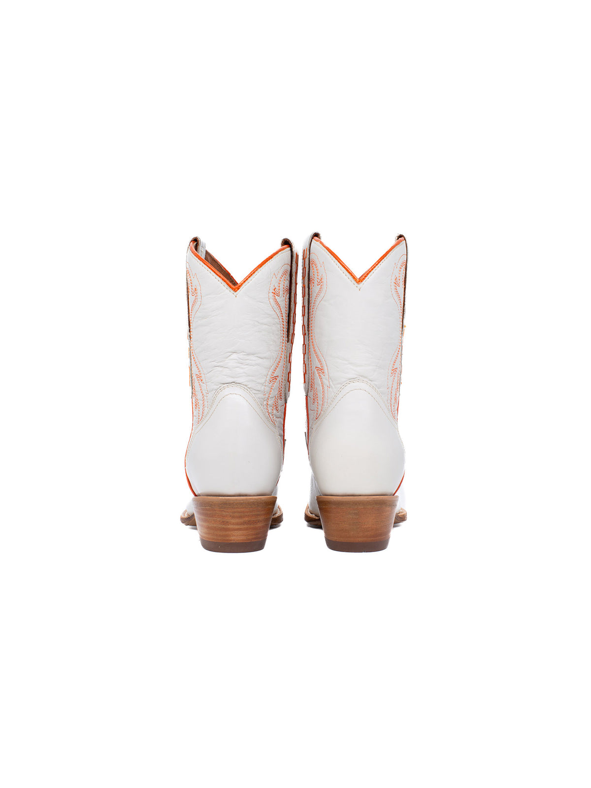 Gameday Boots Tennessee Volunteers Ivory Leather Gameday Shorty Western Boot Orange Power T Logo