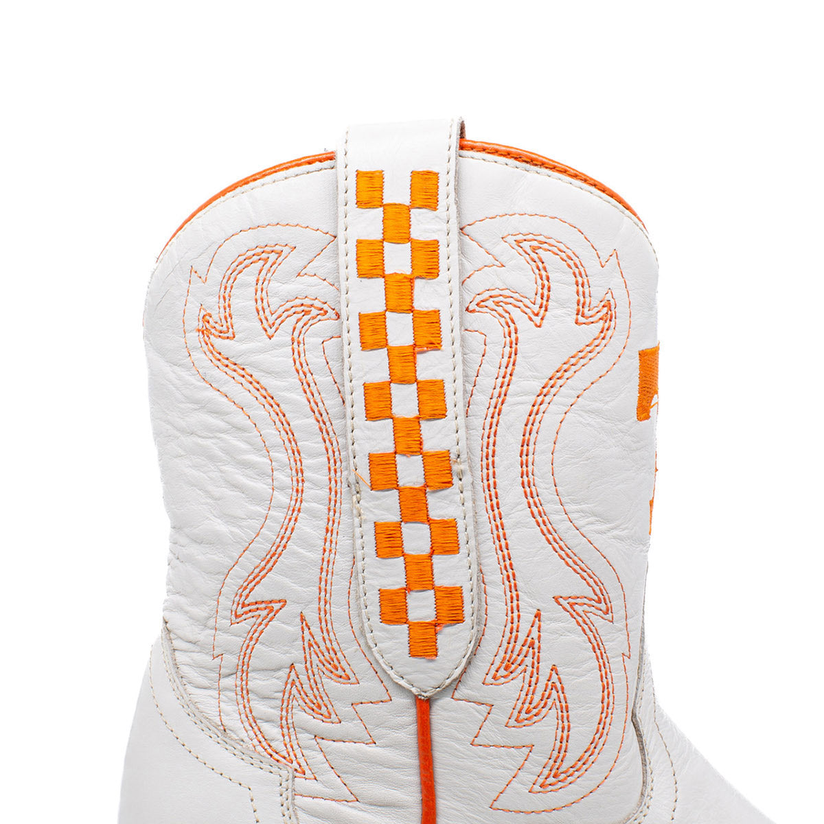 Gameday Boots Tennessee Volunteers Ivory Leather Gameday Shorty Western Boot Orange Power T Logo
