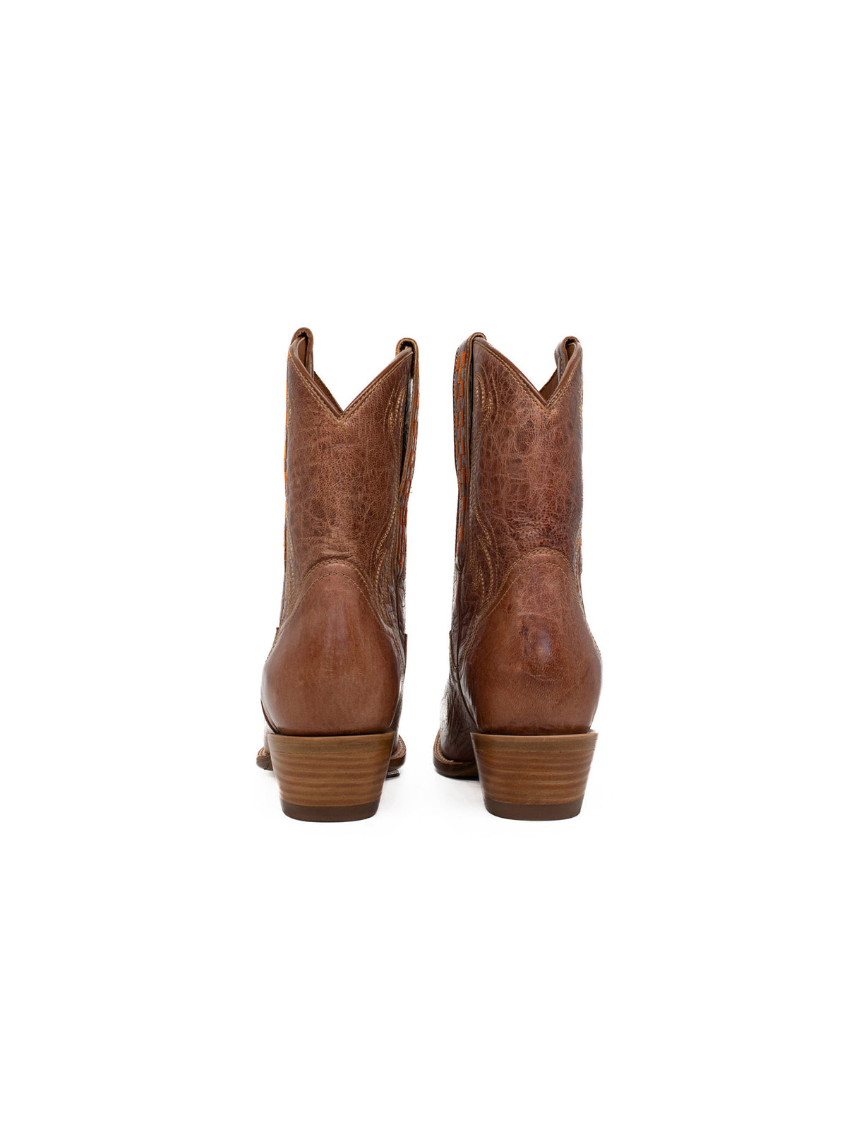 Gameday Boots Tennessee Volunteers Tan Leather Gameday Shorty Western Boot Orange Power T Logo