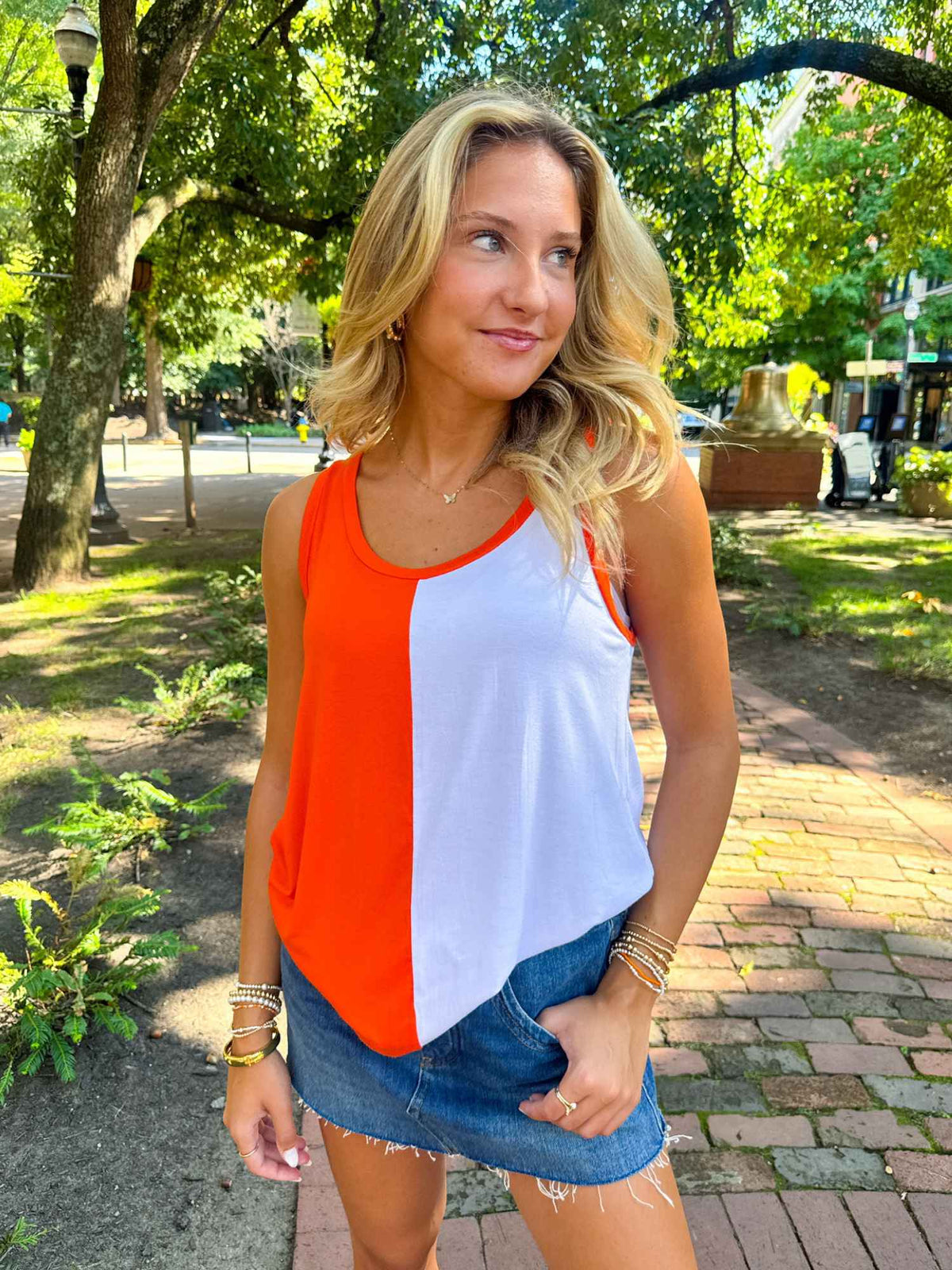 Game Day Color Split Tank