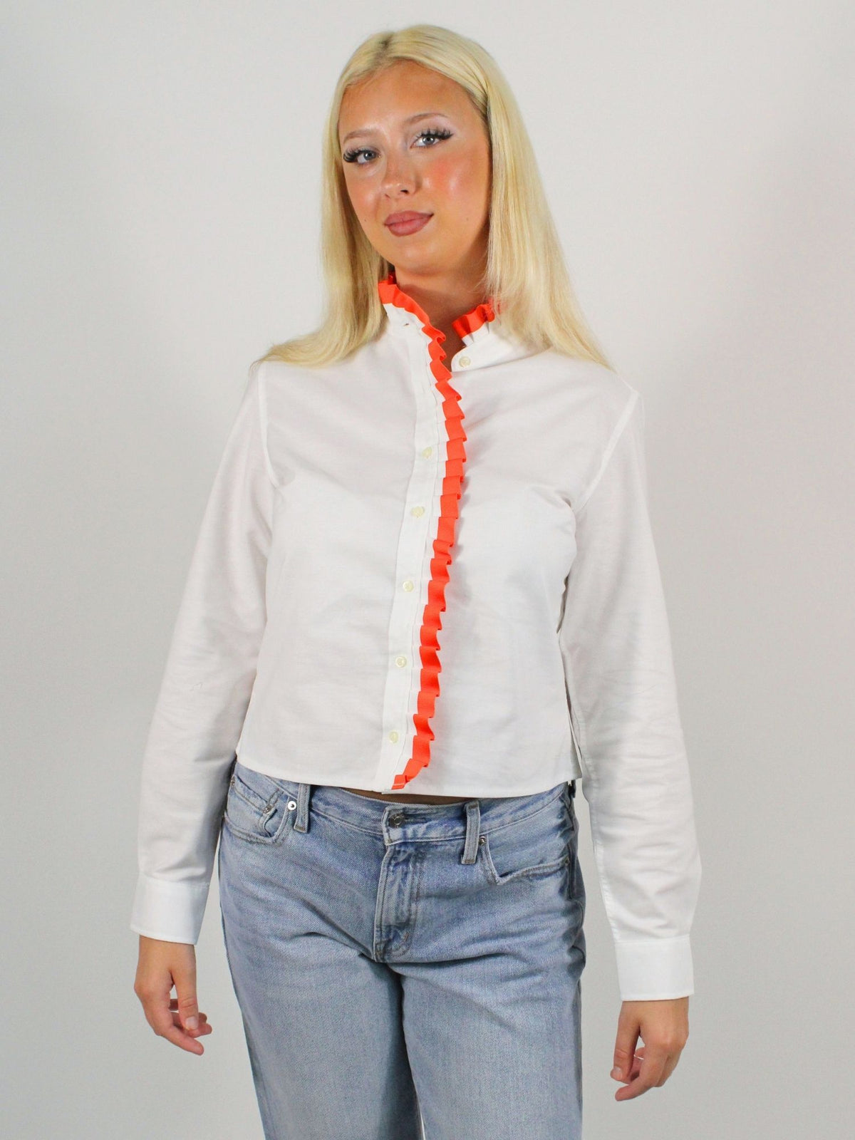 GameDay Dionne Ruffle Ribbon Shirt
