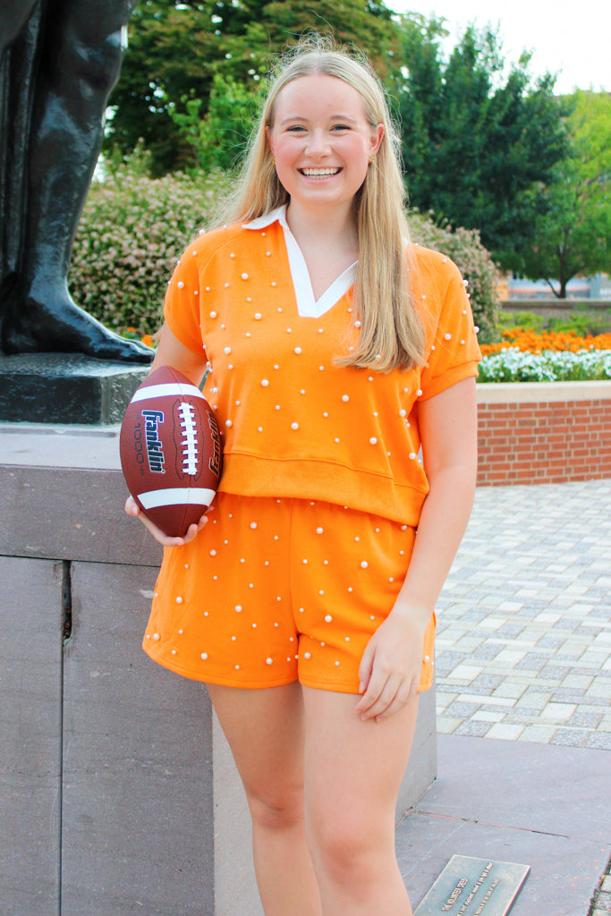 gameday ready pearl shorts in tennessee orange-front