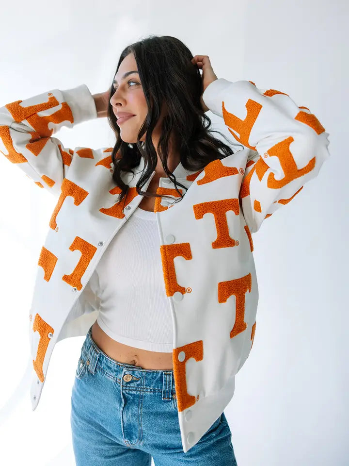 Tennessee Briggs Leather Bomber Jacket