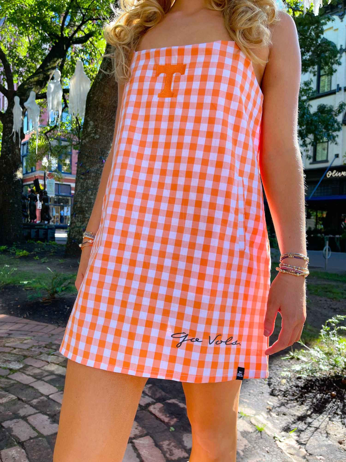 Tennessee Logo Pride Gingham Skort Dress