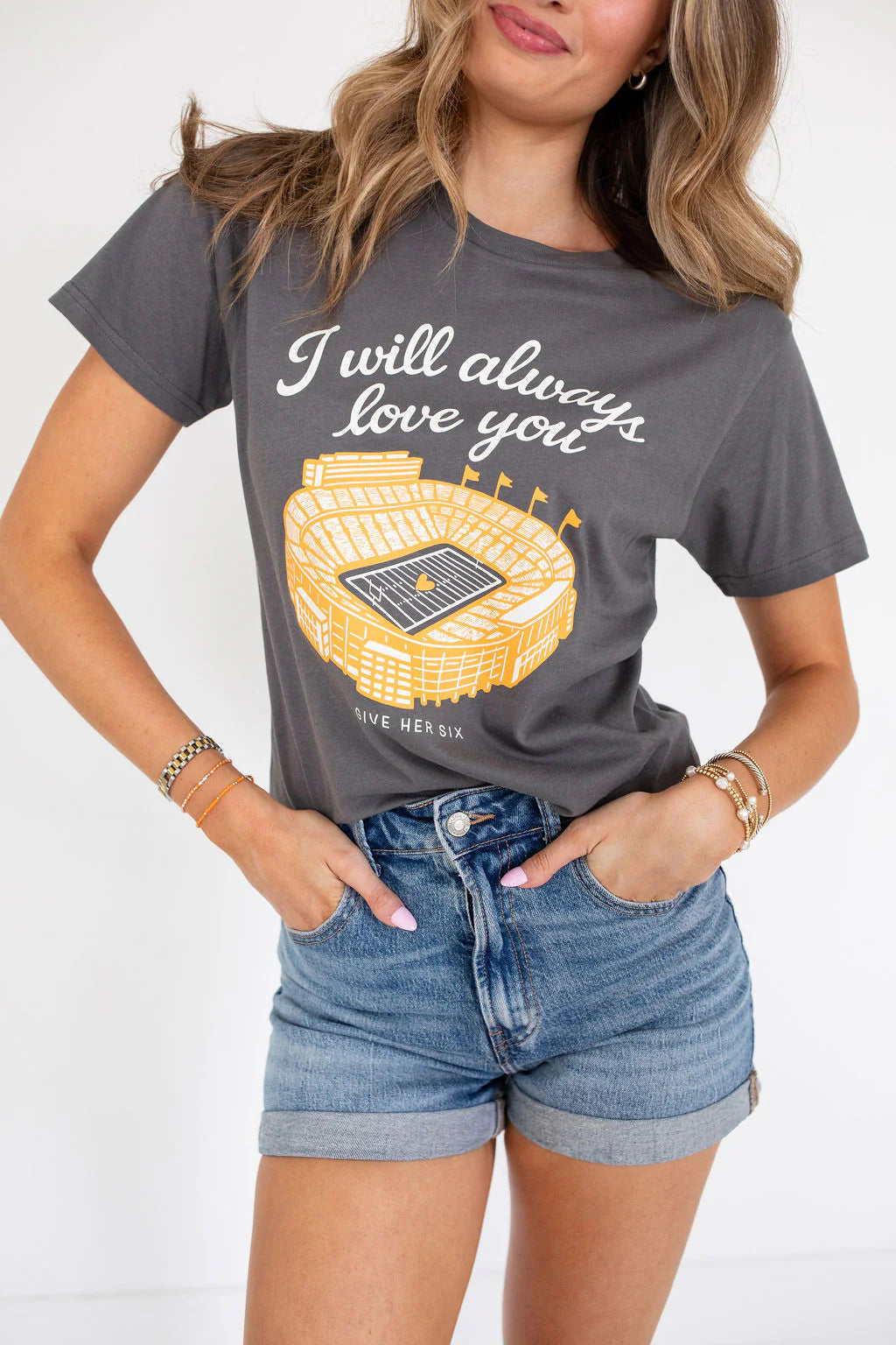 Give Her Six Neyland Stadium I Will Always Love You Tee