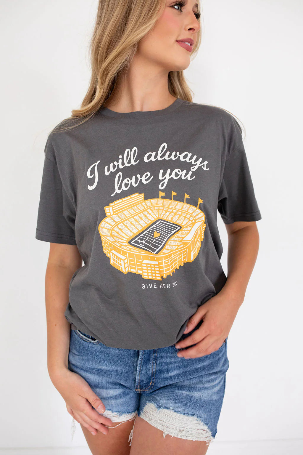 Give Her Six Neyland Stadium I Will Always Love You Tee