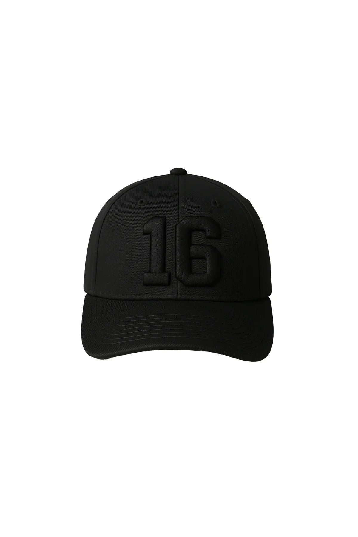 Give Her Six Black-on-Black Tennessee Number 16 Hat