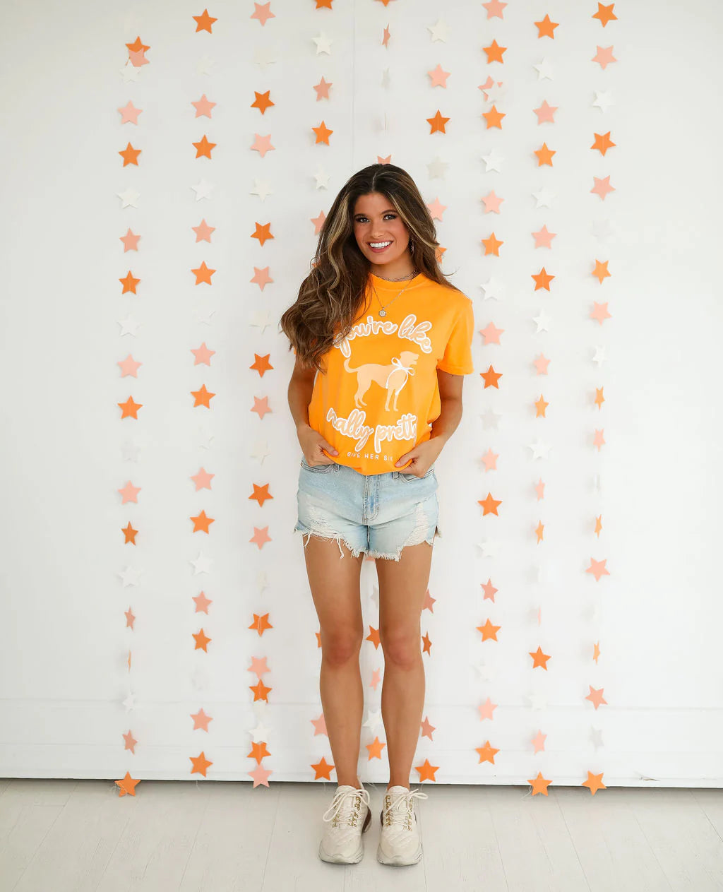 give her six you're like really pretty orange gameday smokey tee for tennessee vols