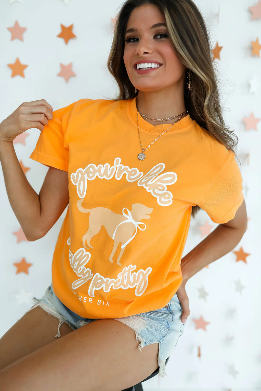 give her six you're like really pretty orange gameday smokey tee for tennessee vols