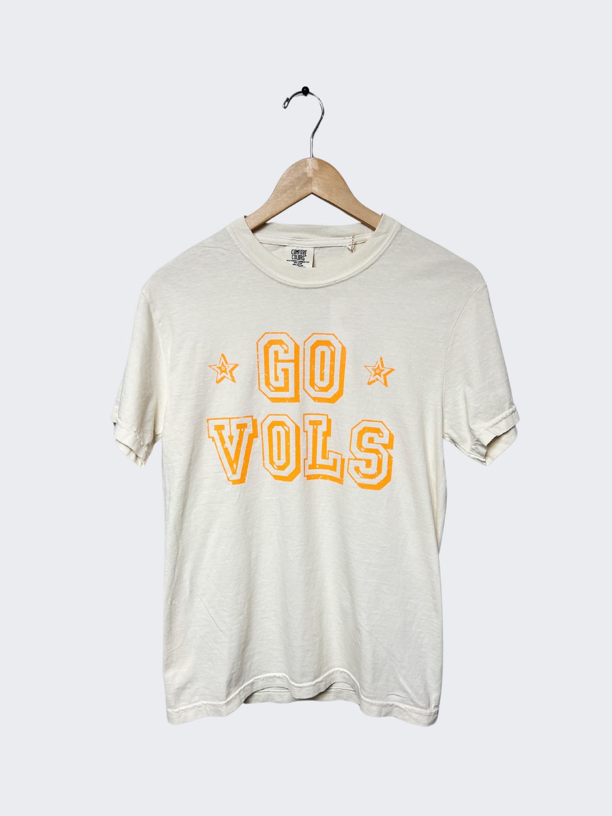 go vols tennessee gameday graphic tee in white-front view