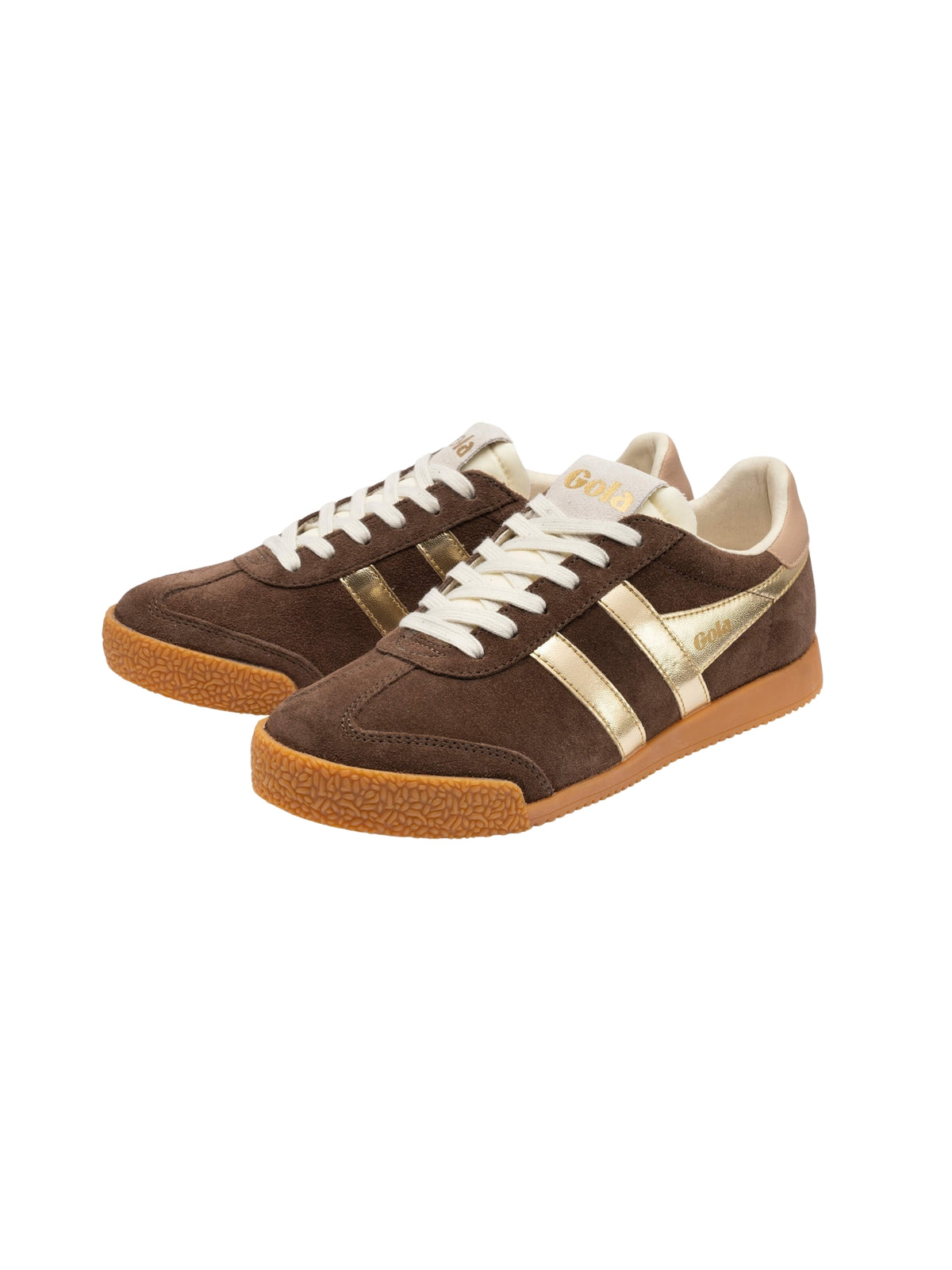 Gola Classics Women's Elan Glitz Sneakers dark brown gold 