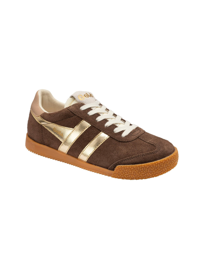 Gola Classics Women's Elan Glitz Sneakers dark brown gold 