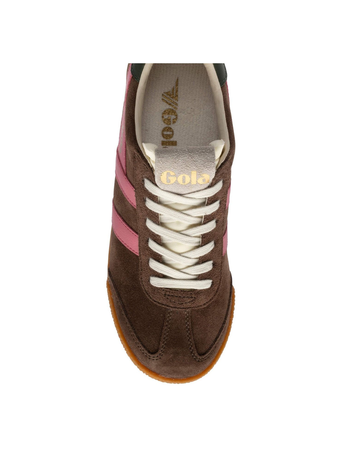 Gola Elan Classic Suede Sneaker dark brown pink 