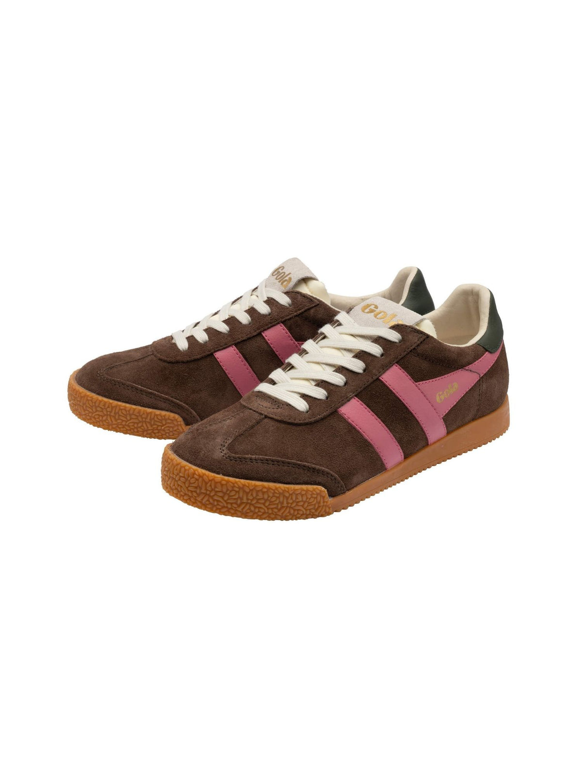 Gola Elan Classic Suede Sneaker dark brown pink 